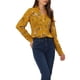 thumbnail image 4 of INSPIRE CHIC Blusa Floral de Manga Larga con Botones y Cuello en V para Mujer XL Amarillo, 4 of 6