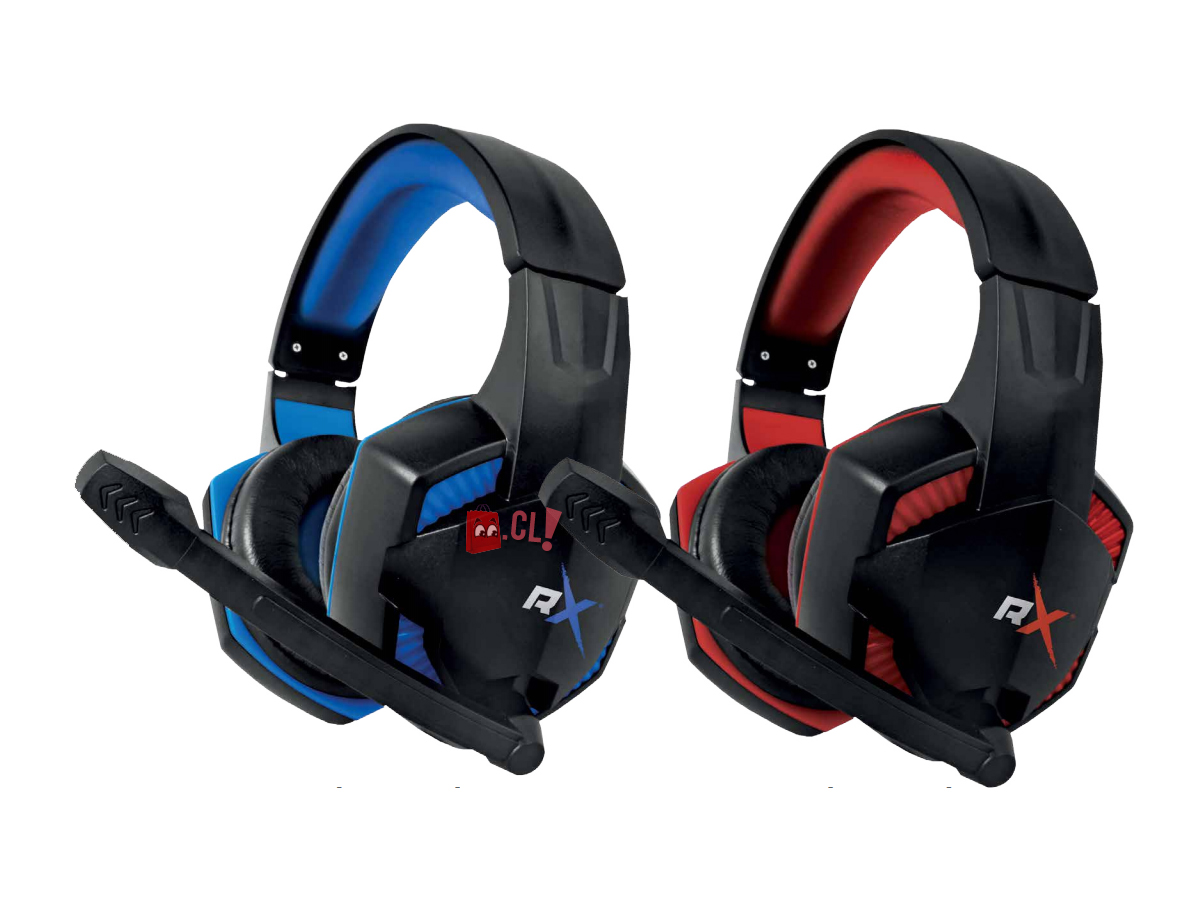 Reptilex - Audífonos Para Consolas Gamer Conexión 3,5Mm Led Rojo - Ps