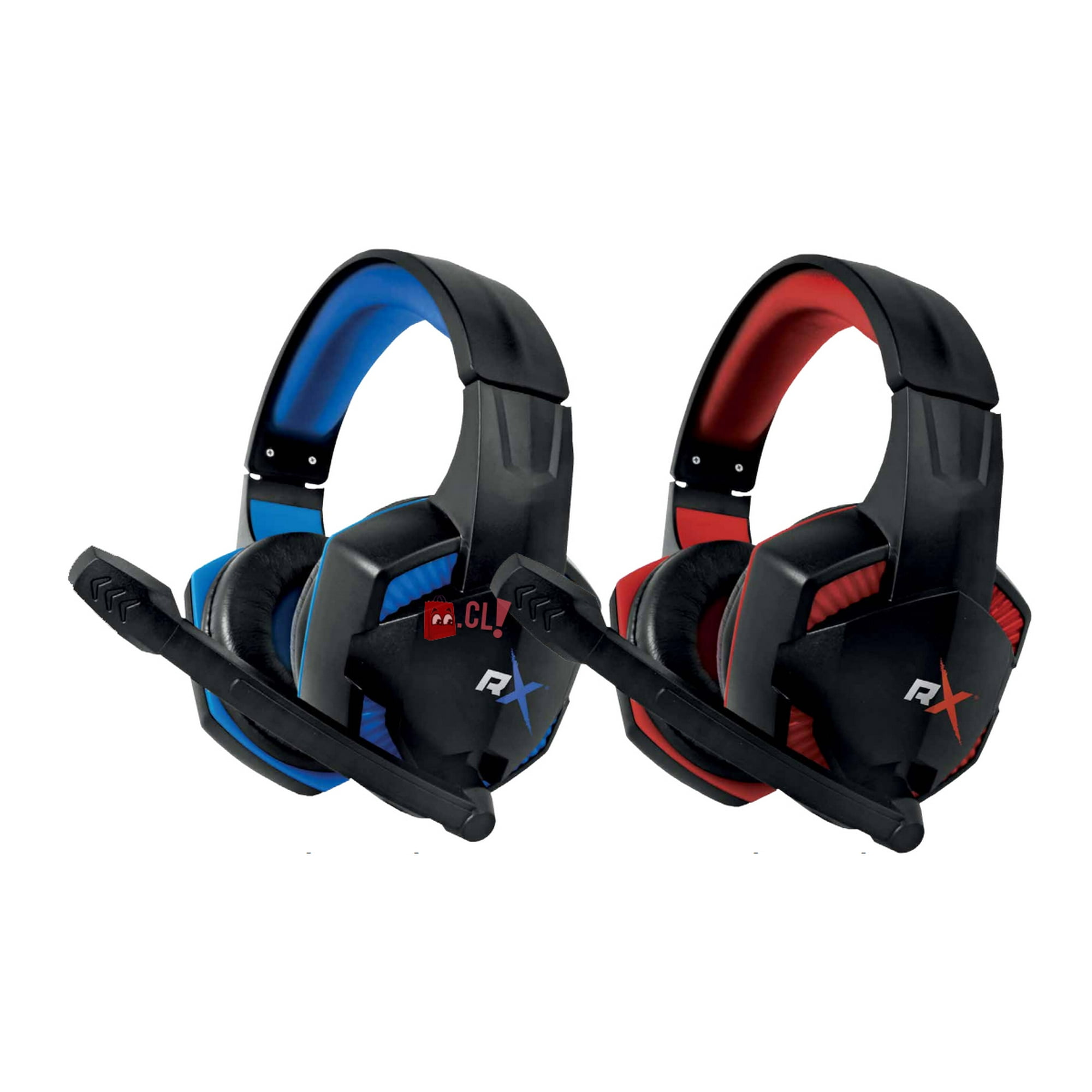 Reptilex - Audífonos Para Consolas Gamer Conexión 3,5mm Led Rojo - Ps