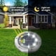 thumbnail image 5 of Lámpara solar de jardín, 8 LED, 6000 K, blanco frío, impermeable, IP65, foco empotrable para exterior, paquete de 4, 5 of 5