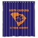 thumbnail image 1 of Cortina de ducha Clemson Tigers, juego de cortina de baño con ganchos, tamaño 66 x 72 pulgadas, 1 of 3
