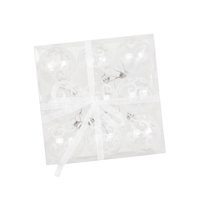 Magideal - 9 Uds Adornos De Bolas De Navidad Colgantes, Colgantes Para Manualidades, Decoraciones Para Árboles De Navidad Para Festivales De Año Nuevo, Cafetería Blanco