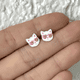 thumbnail image 2 of Aros De Gatito Gato Para Niña Plata Fina Aritos + Caja, 2 of 3