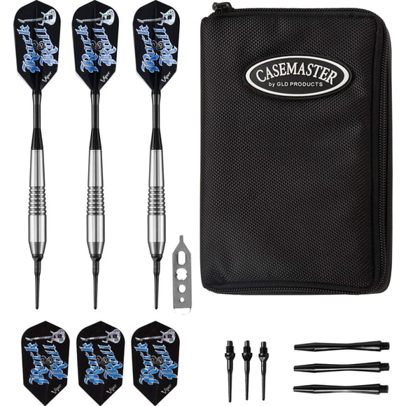 Juego de dardos Viper Rock & Roll Soft Tip de 18 g con funda Casemaster