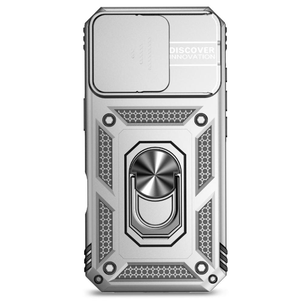 Estuche Gangxun Para Iphone 16 Pro Max, Soporte Giratorio 360°, Estilo Mecánico Y Magnético