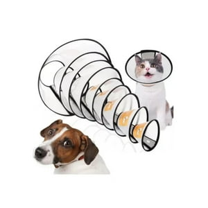 Genérico - Collar Isabelino Velcro Talla 2+ – 33-37 Cm X 18 Cm Blanco 2