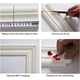 thumbnail image 5 of Moldura de espuma flexible autoadhesiva de 228 x 7,6 cm, borde de papel tapiz decorativo 3D con líneas adhesivas para decoración de hogar, oficina y hotel, color blanco, 5 of 6