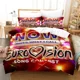 thumbnail image 1 of Eurovision Song Contest Bedding Set Boys Girls Duvet Cover Pillowcase Bed Kids Adult Fashion Home Bed Sheets, 1 of 5