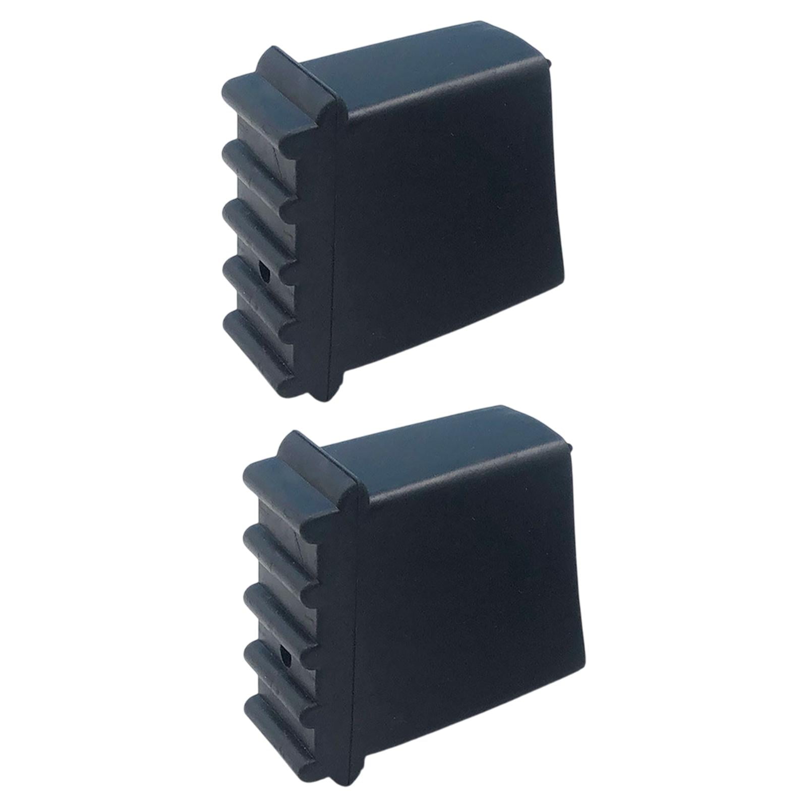 Magideal - 2 Cubiertas Para Pies De Escalera Antideslizantes, Profesionales, Fáciles De Instalar, Accesorios, Protección Estable, Almohadillas De Goma Para Pies Negro