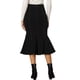 thumbnail image 3 of INSPIRE CHIC Falda de Cola de Sirena para Mujer Vuelta al Cole para Mujer Maxi Falda de Mezclilla Desgastada Negra L, 3 of 6