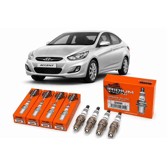 Bujías Masuma S509I Hyundai Accent Elantra i30 Veloster Kia Cerato Rio Sonet