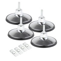 Magideal - 4X Niveladores De Patas De Mesa De Billar, Estabilidad Mejorada, Protector De Muebles Resistente, Hardware Duradero Para Mesa De Pingpong , Plata