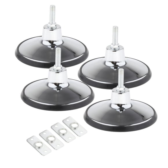 4x niveladores de patas de mesa de billar, estabilidad mejorada, Protector de muebles resistente, Hardware duradero para mesa de pingpong , plata