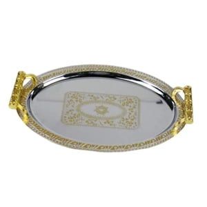 Magideal - Bandeja De Postre De Fruta Nórdica Con Asas Plato De Tocador Bandeja De Desayuno Bandeja Decorativa Para Restaurante Fiestas En Casa Encimera Mesa De , S S