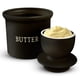 thumbnail image 2 of Mantequilla suave para untar, de cerámica, color negro, de Butter Crock KoOk, 2 of 7