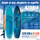 thumbnail image 3 of Set Tabla Stand Up Paddle Surf Inflable Azuria 320x81x15cm Color Oceánico, 3 of 12