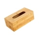 thumbnail image 5 of Caja De Pañuelos De Bambú, Soporte Para Servilletas De Escritorio Para Oficina, Hogar Y Baño, L, 5 of 5
