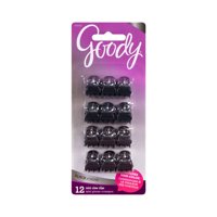 Goody - Pinzas-Pinches Pequeñas Color Negro 12 Unidades