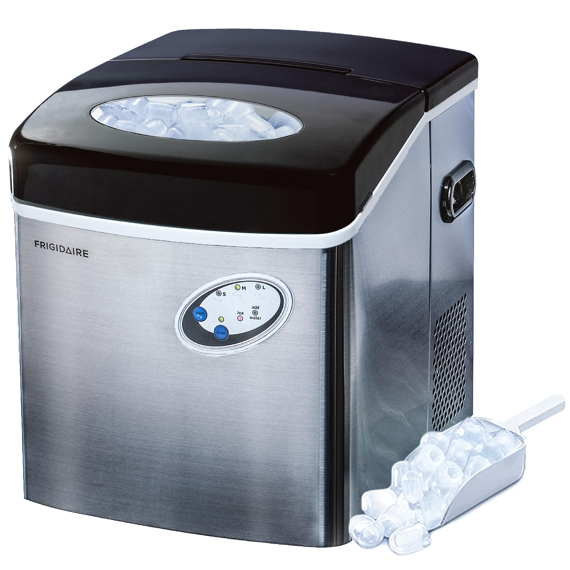 Máquina De Hielo Frigidaire Efic115 De Acero Inoxidable, 22 Kg Por Día
