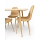 thumbnail image 2 of Juego de Comedor 4 Puestos Moderno – Mesa Color Madera con 4 Sillas Tapizadas Beige, 2 of 7