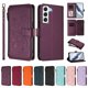 thumbnail image 3 of Funda Cartera Mariposa para [Samsung Galaxy S22 5G] con Soporte y Cremallera Violeta, 3 of 6