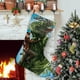 thumbnail image 1 of Jack el Cazagigantes Tema: Calcetines de Navidad, fino lino blanco para colgar en escaleras y chimenea, decoración navideña para el hogar, regalo de Navidad. 45cm × 32cm, 1 of 5