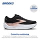 thumbnail image 2 of Zapatillas Brooks Ghost Max 3 para Mujer Negro Oro Rosa Talle 9.5 Ancho, 2 of 6