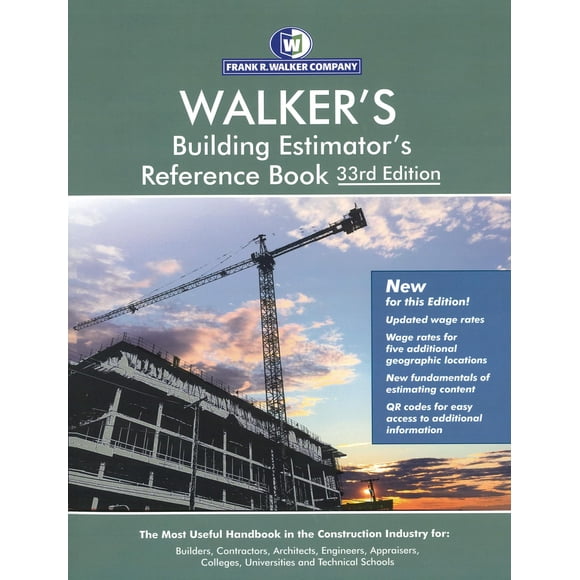 Libro WALKER BOOKS – Referencia del Estimador de Construcción, 33ª Edición