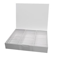Ioensy - Caja De Almacenamiento Para Decoración De Uñas, Caja De Decoración De Uñas De 30 Celdas Para Salón De Uñas, Uñas Postizas Transparentes