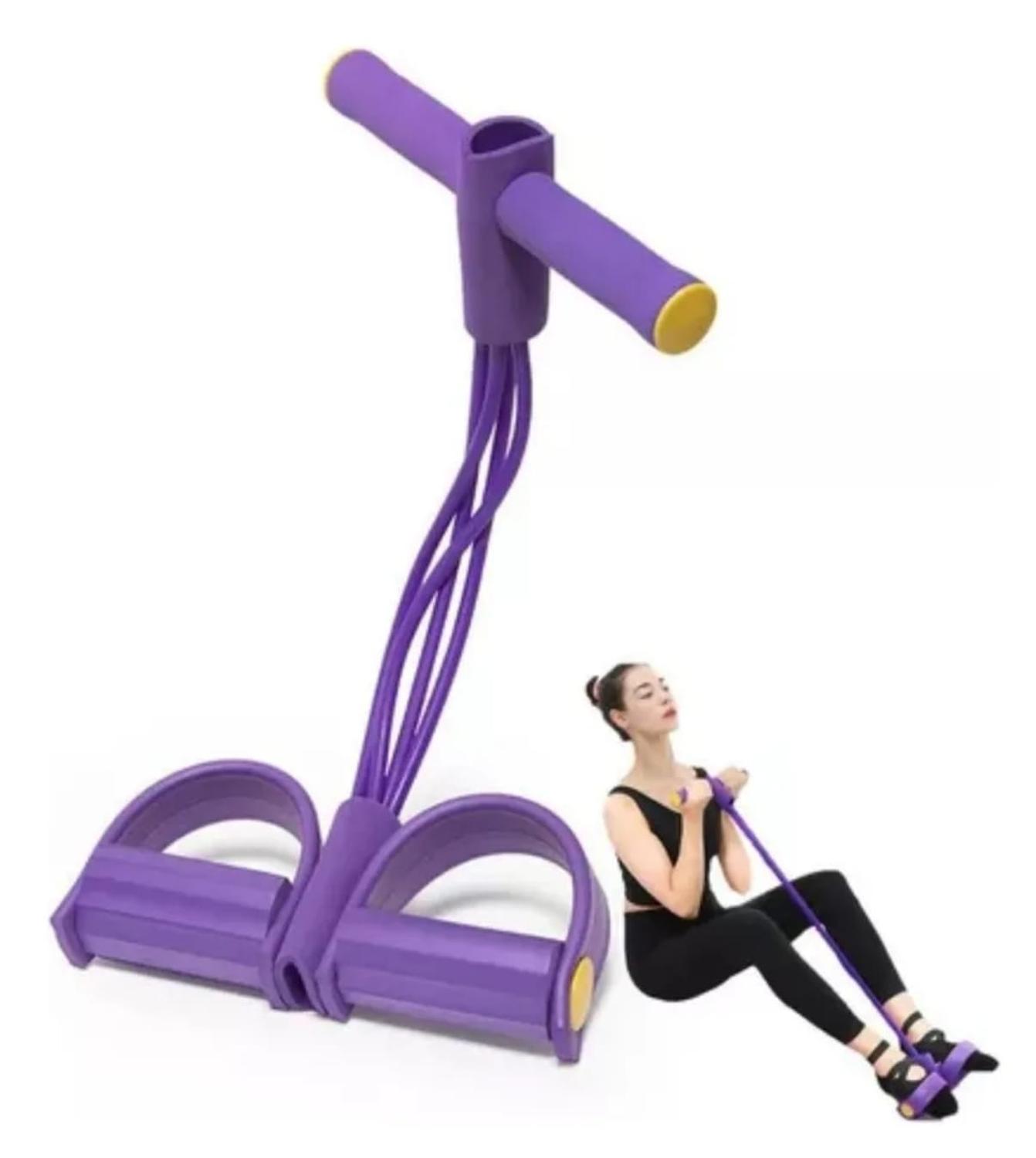 Genérico - Cuerda Elastica De Resistencia Con Pedales Para Ejercicio En Casa