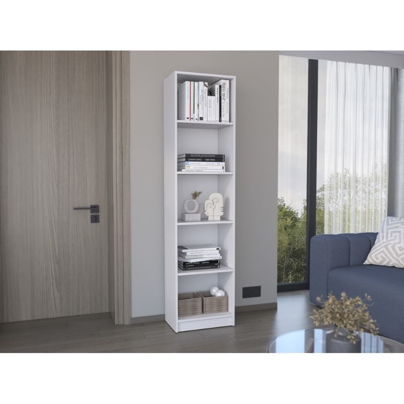 Tuhome - Estante Elb9582 De 5 Repisas 180.6 Cm Blanco