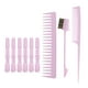 thumbnail image 1 of 9x Juego De Peines Para Peinar El Cabello Juego De Cepillos Para El Cabello Portátil Para Peluquería Barbershop Pink, 1 of 5