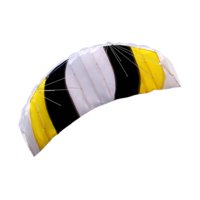 Magideal - Cometa Acrobática De Dos Líneas De 1,4 M De Largo Con Parafoil Y Juego De Carretes, Cometa De Parafoil Para Juegos Y Actividades Al Aire Libre Para Ni Amarillo