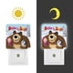 thumbnail image 3 of Masha y el Oso Luz nocturna LED con sensor de anochecer a amanecer para dormitorio, baño, pasillo, escaleras - Lámpara LED nocturna de enchufe, 0.5W - 1 pieza, 3 of 6