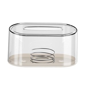 Magideal - Dispensador De Pañuelos Cosméticos, Dispensador De Pañuelos Faciales, Servilletero, Porta Toallas De Papel Con Práctica Función De Elevación Mediante Claro