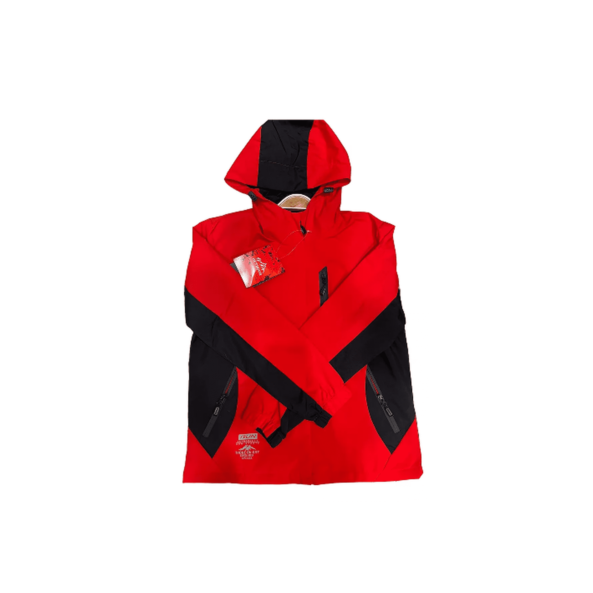 Genérico - Chaqueta Cortaviento Deportiva Ultra Liviana Micropolar Rojo, Talla Xl