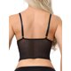 thumbnail image 3 of INSPIRE CHIC Camisola de Encaje para Mujer Escote Profundo Sin Mangas con Tirantes Tanque Transparente Malla en la Espalda con Copa Delgada XS Negro, 3 of 5