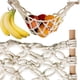 thumbnail image 1 of Hamaca de frutas - Cesta colgante para frutas - Almacenamiento de frutas y verduras para cocina bajo armario - Gancho banana - Macramé bohemio moderno (natural), 1 of 7