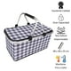 thumbnail image 2 of Bolso Termico Plegable Cuadros Negros Cooler Canasta Picnic, 2 of 7