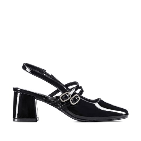 Zapato Taco Talón Descubierto Elegante Mujer Weide Yl053