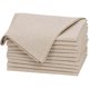 thumbnail image 1 of Ruvanti Linen Napkins Set of 12, Linen Cotton Blend 18x18, 1 of 3