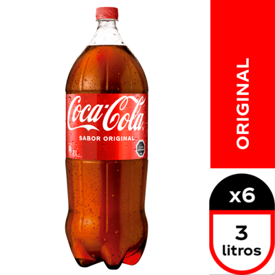 Coca-Cola Original 6X3 Lts  Coca Cola