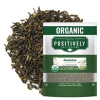 Tea Organic Positively Tea Company, Hojas Sueltas De Color Verde Jazmín, 473 Ml