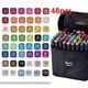 thumbnail image 1 of Hot Sales 262/204/168/120/100/80/60/48/36/24/12 Pcs Student Anime Drawing Pen Watercolor Notebook Marker Pen Set, Color Painting Double-ended Marker, 1 of 5