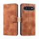 thumbnail image 1 of Funda Cartera para iPhone 17 Air Tapa con Ranuras, Soporte y Correa Marrón, 1 of 5