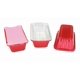 thumbnail image 3 of Moldes para pan desechables de aluminio que se pueden cerrar, 2 libras con tapas, 1850 ml, rojos, 3 of 5