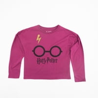 Warner Bross - Polera Manga Larga Niña Morado Harry Potter