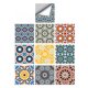 thumbnail image 2 of 10 Piezas 20 Cm Autoadhesivo Pared Cuadrada Mosaico Azulejo Vinilo Ladrillo Pegatina Películas Tipo D, 2 of 5