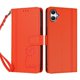 thumbnail image 3 of Funda Cartera Trébol para Samsung Galaxy A05/M05 4G con Ranuras Tarjetas y Carga Inalámbrica Naranja, 3 of 6