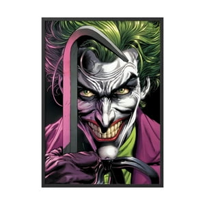 Creango - Cuadro Poster Enmarcado The Joker El Guason Decorativo